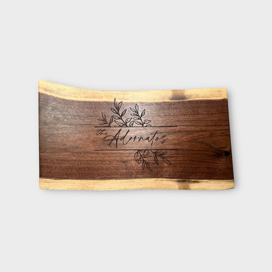 Live Edge Charcuterie Boards (personalizable)