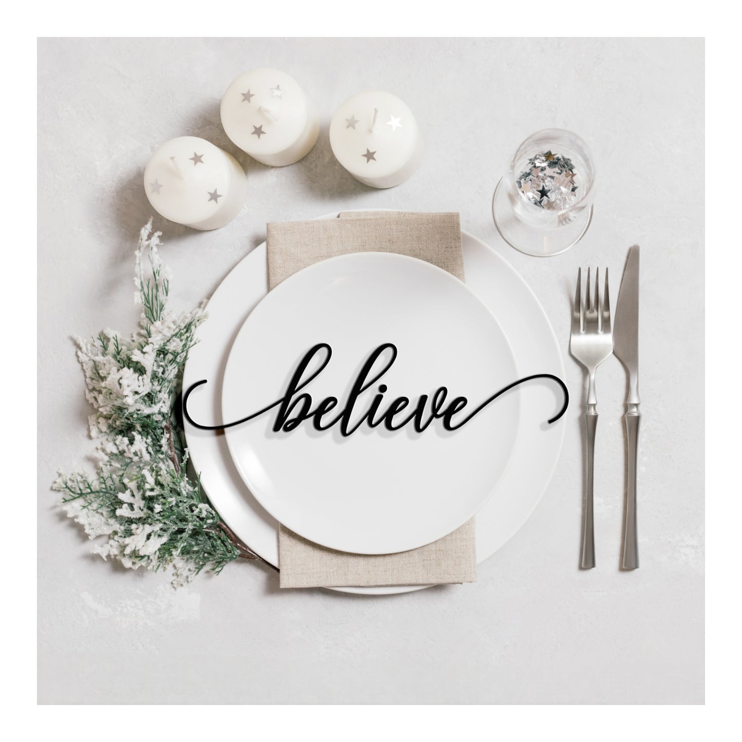 Christmas Dinner Place Cards | Table Decor