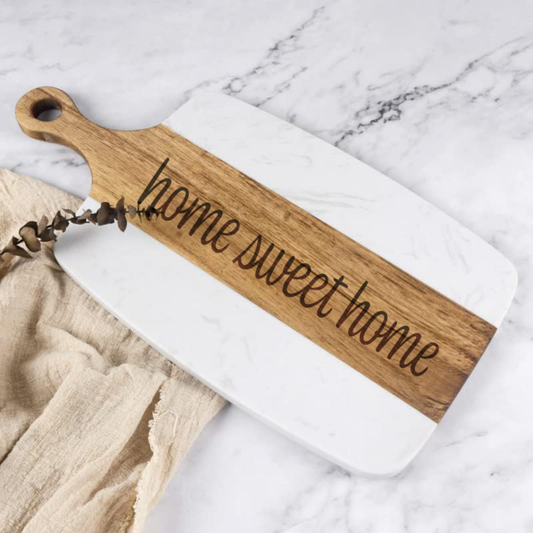 Marble & Acacia Charcuterie/Cheese Board