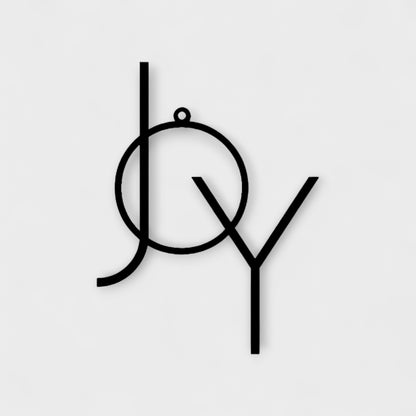 Matte Black Christmas Ornament Set