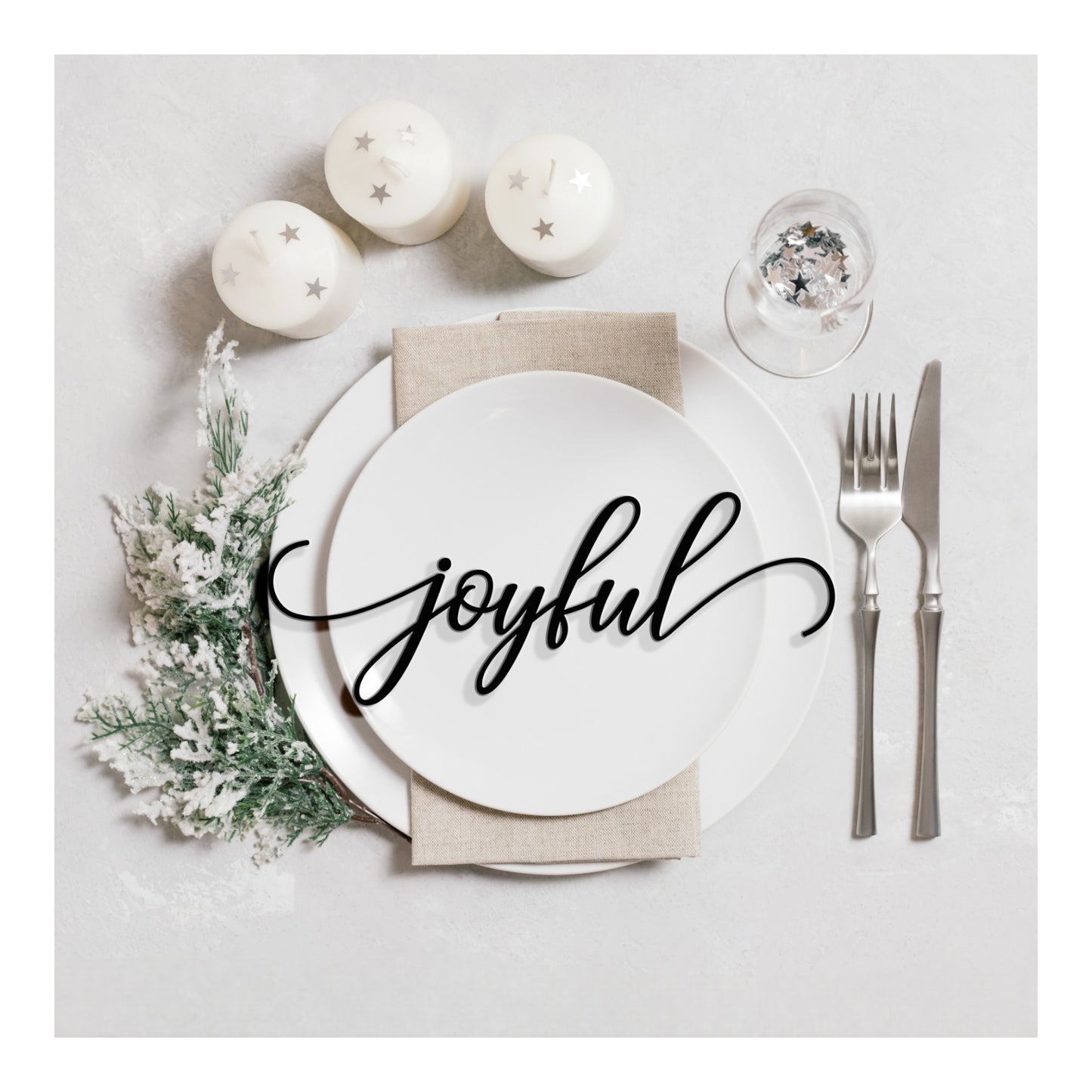 Christmas Dinner Place Cards | Table Decor
